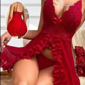 Robe de nuit rouge